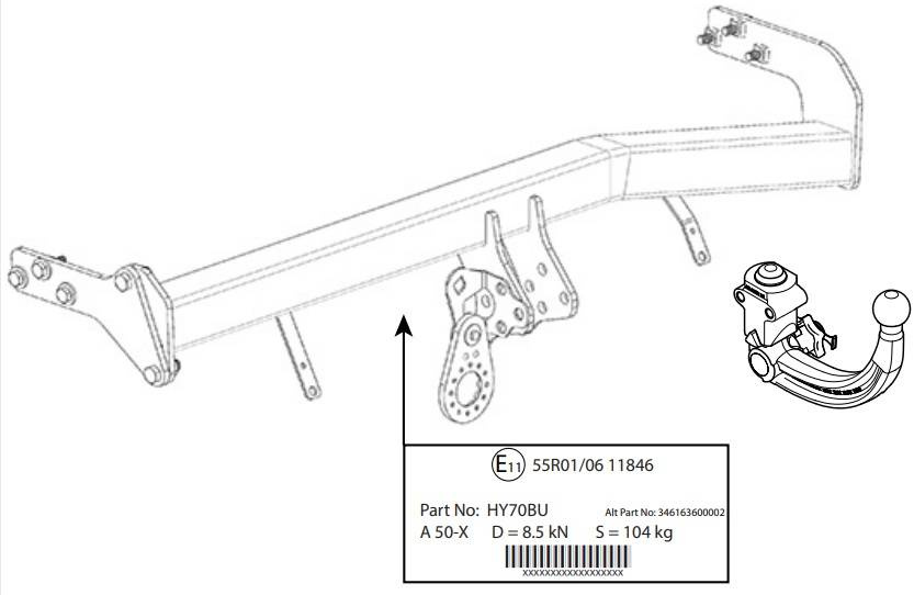 Hak Holowniczy Westfalia Hyundai Tucson NX4 12 2020 Kapitan Hak