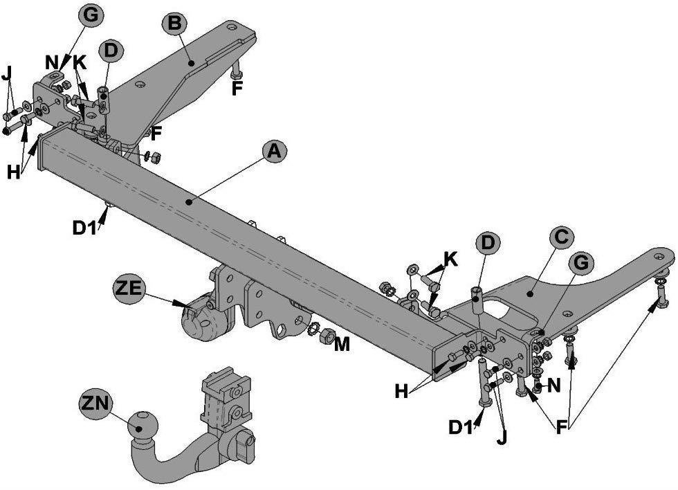 Hak Holowniczy Witter Honda Cr V Iv Kapitan Hak