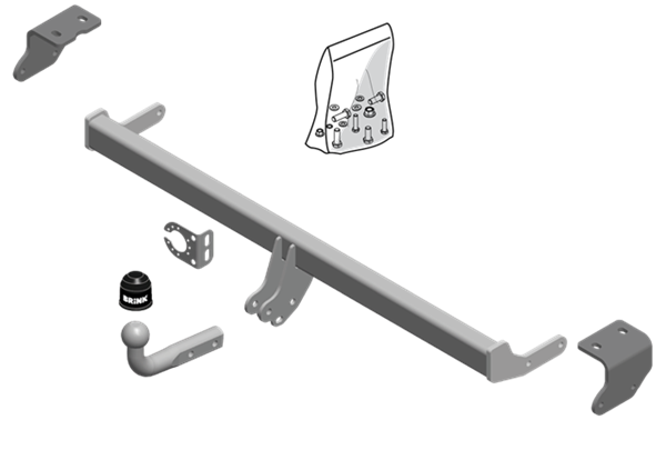 Hak holowniczy Brink Toyota Auris II (E18) hatchback HYBRID 2013-2018 