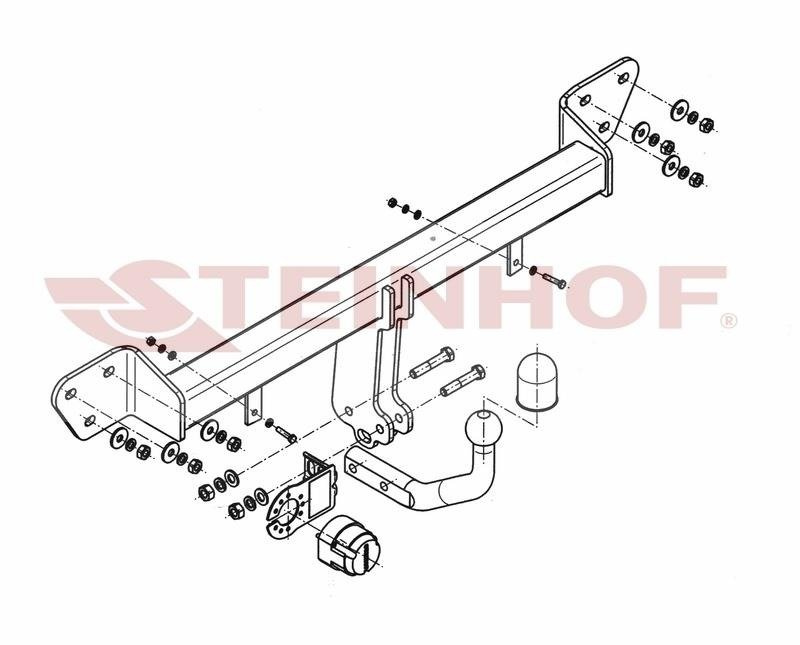 Hak holowniczy Steinhof BMW Seria 7 E65 / E66 FL 04.2005-11.2008