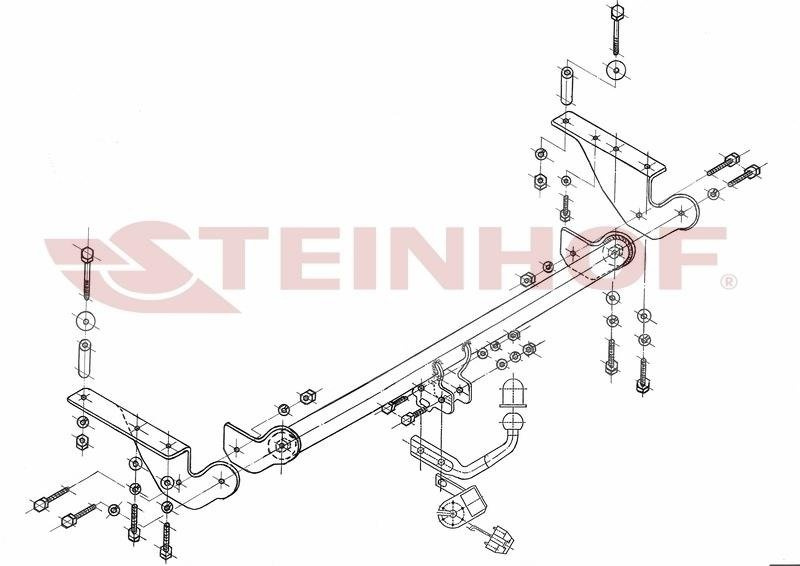 Hak holowniczy Steinhof Toyota Avensis (T25) 2003-2008