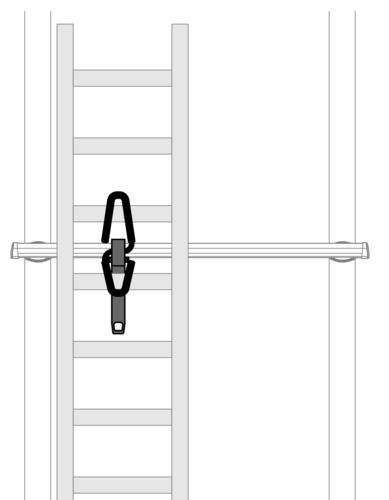 Nordrive U-6, Ladder stop | Uchwyt do mocowania drabiny