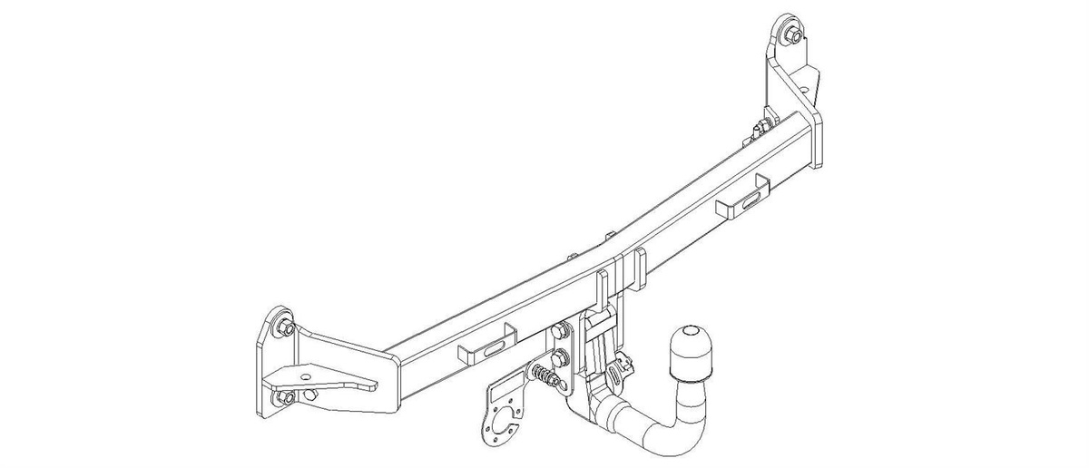 Hak holowniczy Autohak BMW 5 F10 Sedan 03.2010-02.2014