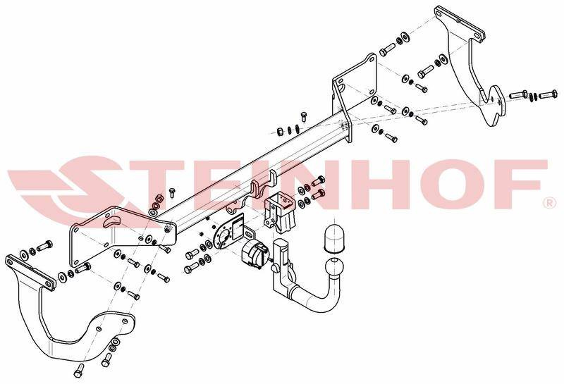 Hak holowniczy Steinhof Citroen Space Tourer L1/L2/L3 2016-