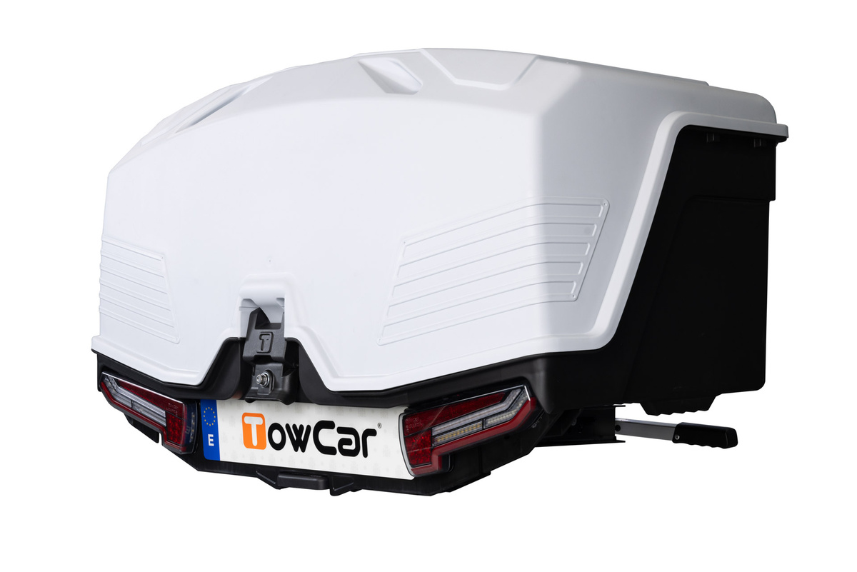 Box na hak 330l | Kufer Towbox Alpha Grey LED