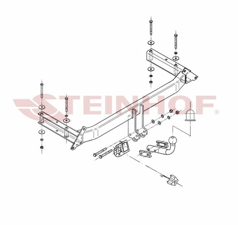 Hak holowniczy Steinhof Audi A4 B5 Kombi 1996-2001