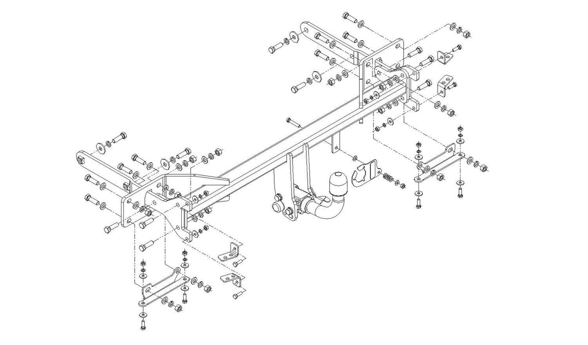 Hak holowniczy Autohak Mercedes S W221 2005-2013