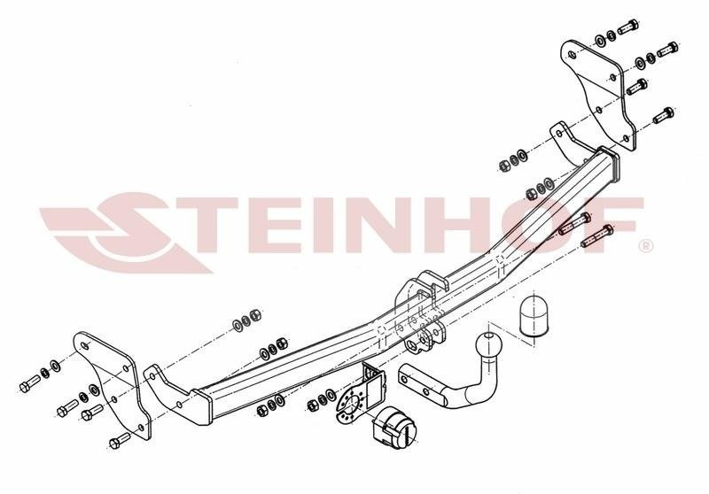 Hak holowniczy Steinhof Hyundai i20 (PB) 09.2008-05.2012