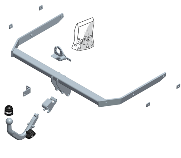 Hak holowniczy wypinany Brink Ford C-Max 2007-2010