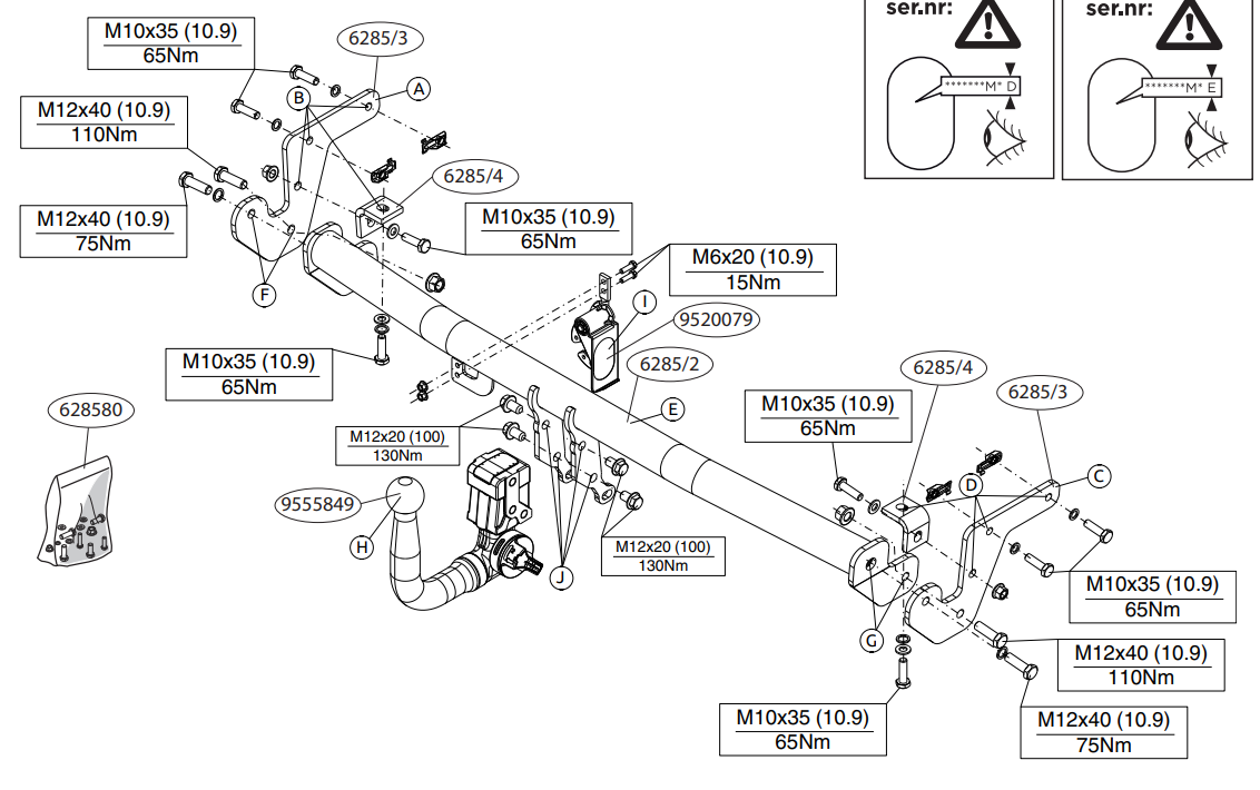 Hak holowniczy Brink Peugeot 208 I 2012-2019