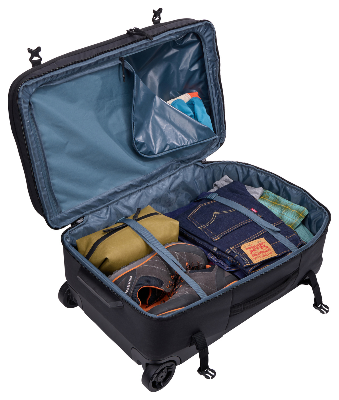 Torba walizka podróżna na kółkach | Thule Aion Wheeled Duffel 70cm - Black | 3205226