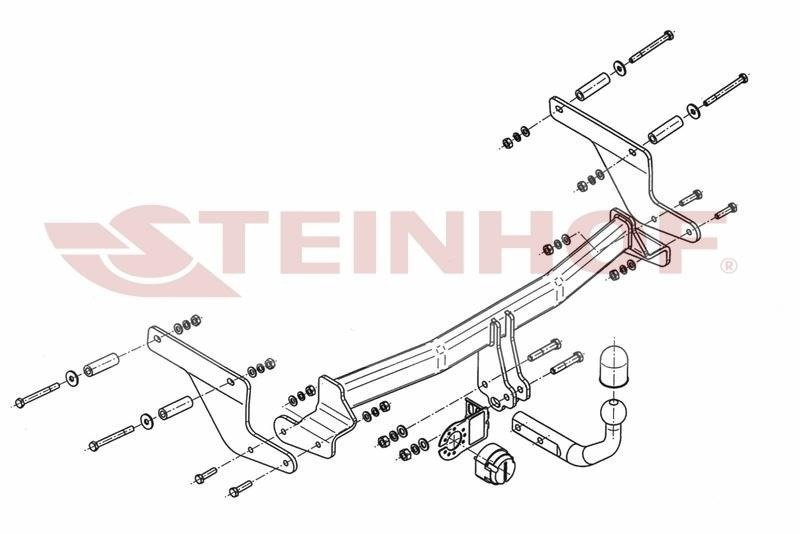 Hak holowniczy Steinhof Renault Captur I 2013-2019