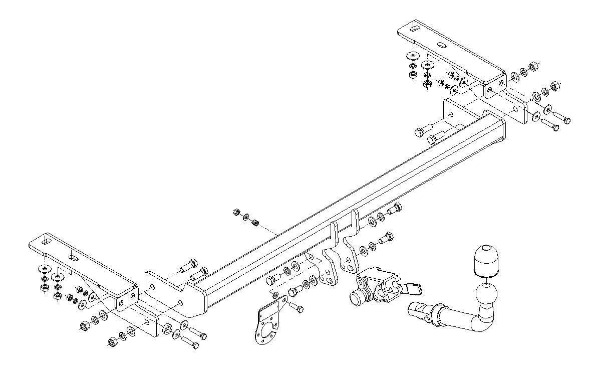 Hak holowniczy Peugeot 307 Hatchback 2001-2007