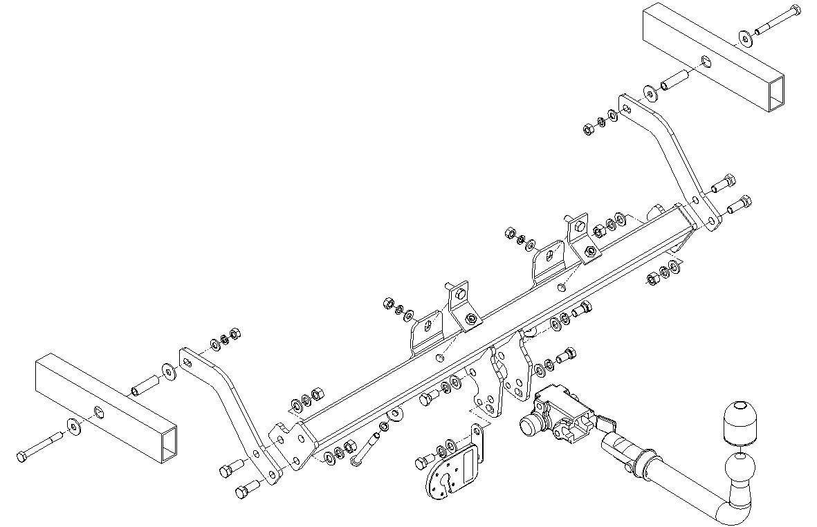 Hak holowniczy Renault Kangoo I 4x4 2001-2008