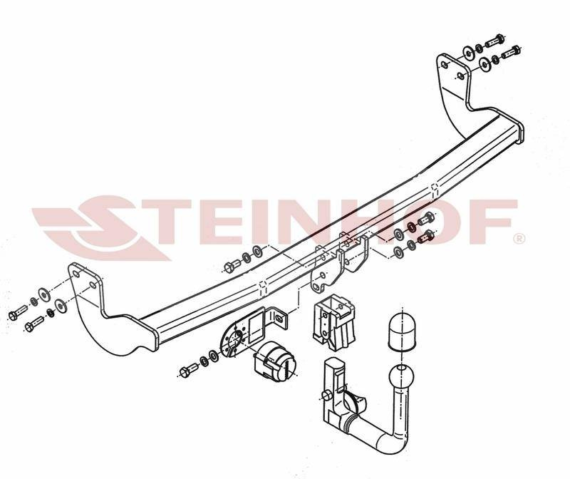 Hak holowniczy Steinhof Citroen C3 II 2009-2016