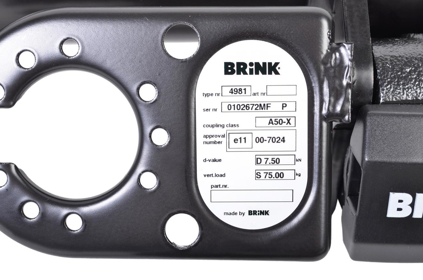 Hak holowniczy Brink 498100