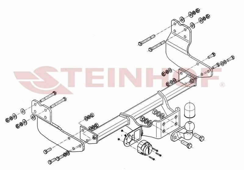 Hak Holowniczy Steinhof Ford Transit Custom 2012-