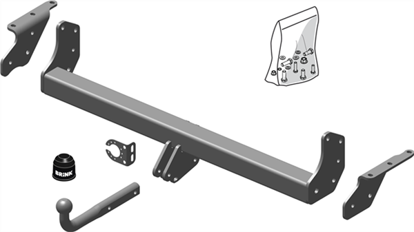 Hak holowniczy Brink 552400