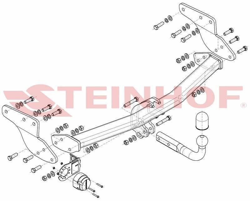 Hak holowniczy Steinhof Mazda CX-9 2012-2015