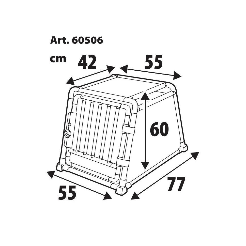 Klatka dla psa Lampa Dog Travel Cage 60506 Type 6 - 55 x 77 x H 60 cm