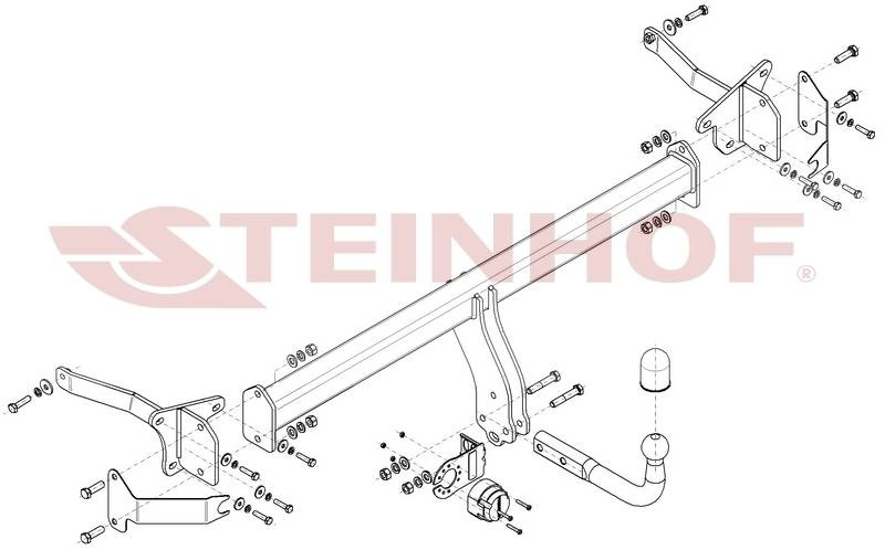 Hak holowniczy Steinhof Peugeot 508 I Kombi 2011-2018