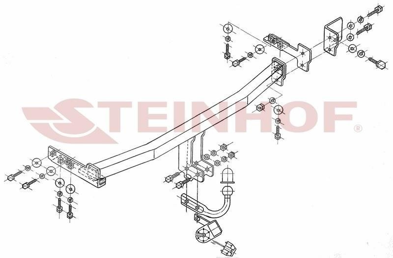 Hak holowniczy Steinhof Nissan Almera (N16) Hatchback 2000-2006