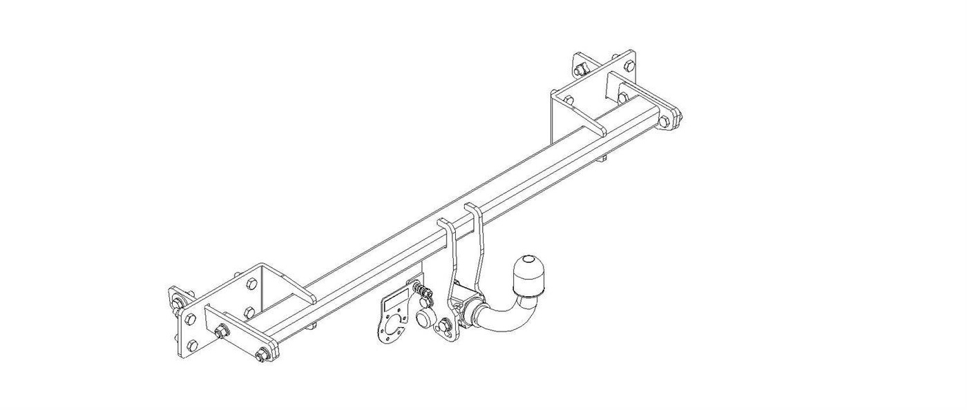 Hak holowniczy Autohak Mercedes B W246 2011-