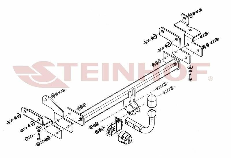 Hak holowniczy Steinhof Mitsubishi Lancer VII Sedan 2003-2007