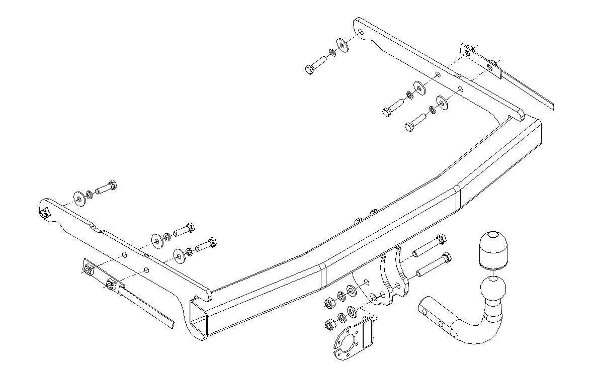 Hak holowniczy Autohak Ford Mondeo IV Hatchback Mk4 05.2007-09.2014