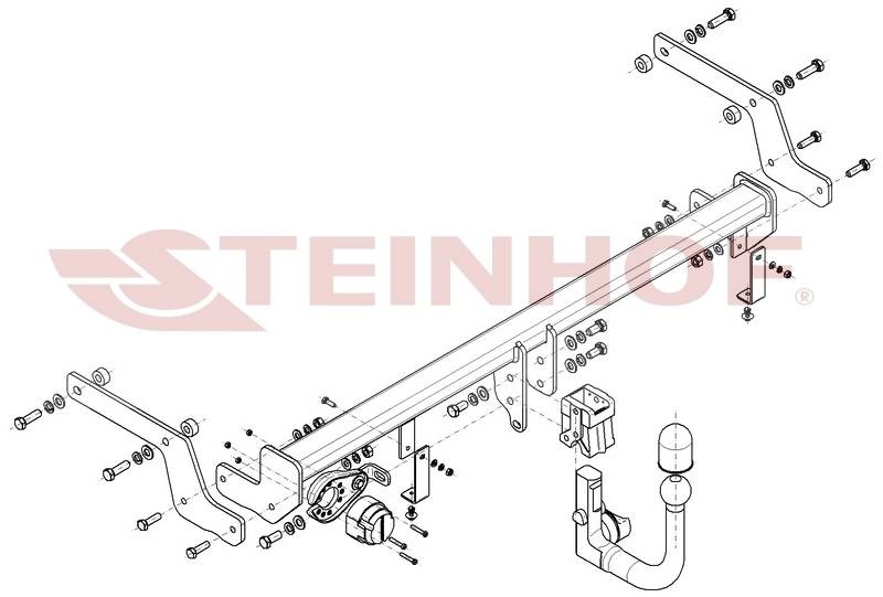 Hak holowniczy Steinhof R-032 Mitsubishi Colt HB 2023-