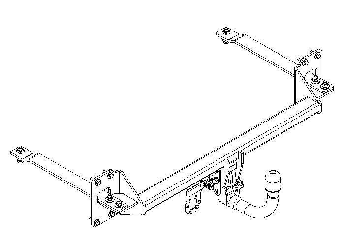 Hak holowniczy Autohak Honda Civic Hatchback 01.2017-