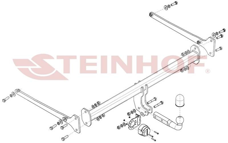 Hak holowniczy Steinhof Toyota Highlander IV 2019-