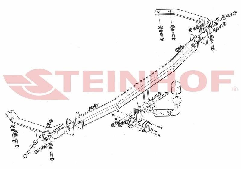 Hak holowniczy Steinhof Toyota Avensis Verso 2001-2006