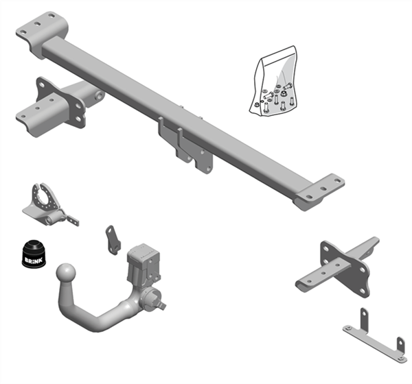 Hak holowniczy Brink 590300