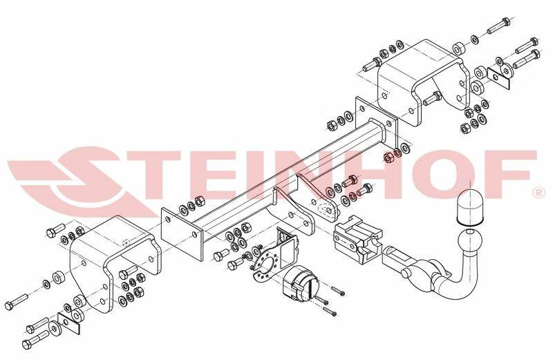 Hak holowniczy Steinhof Citroen C1 I 2005-2014