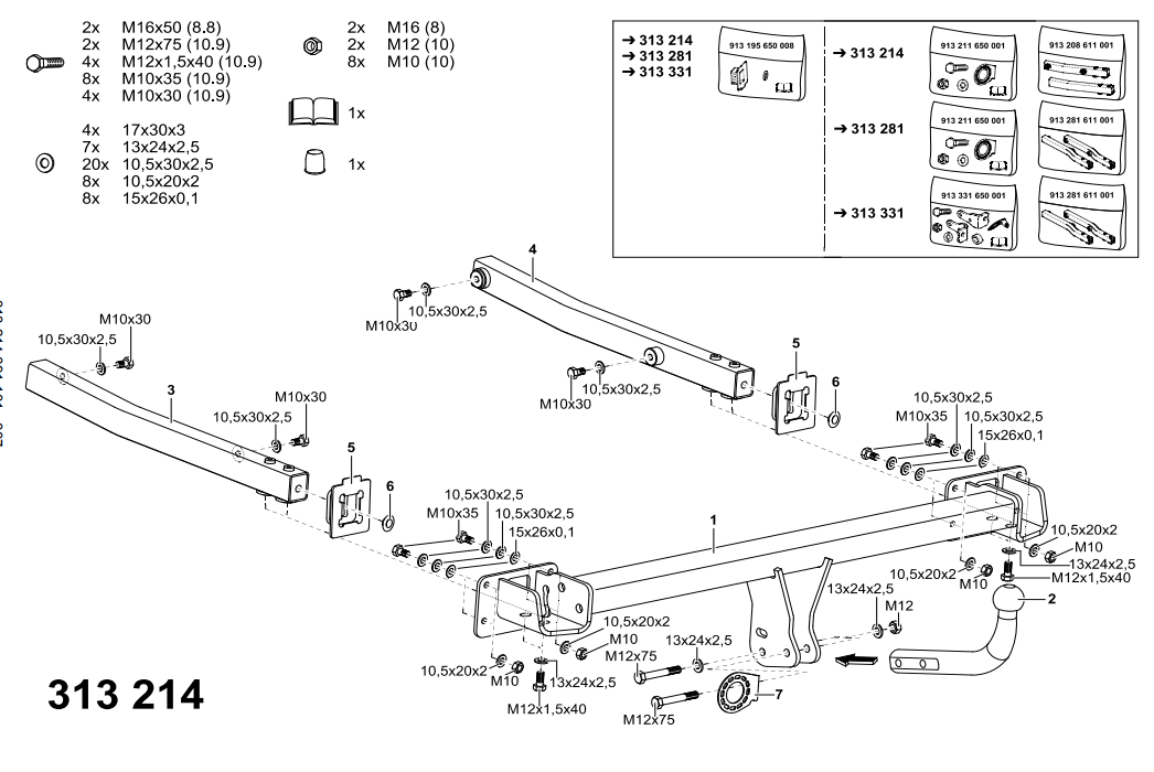 Hak holowniczy Westfalia Mercedes C W204 Sedan 2007-2014