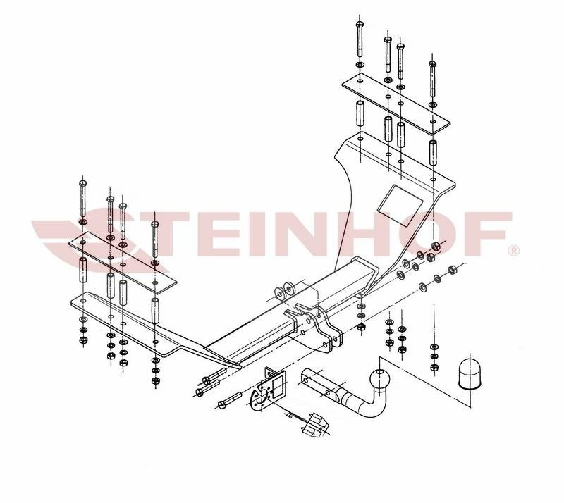 Hak holowniczy Steinhof Honda CR-V II 2002-2006