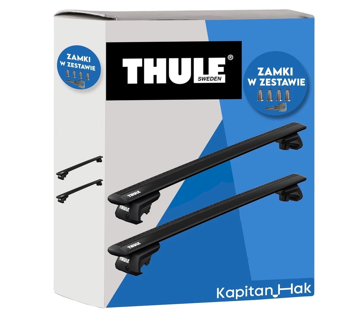 Bagażnik dachowy Thule Wingbar EVO Black 135 / 7104