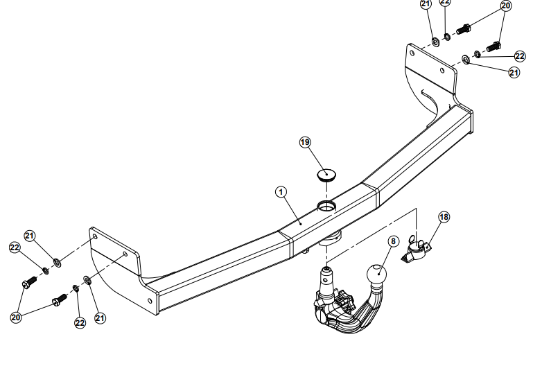 Hak holowniczy Westfalia Hyundai i20 2008-2014