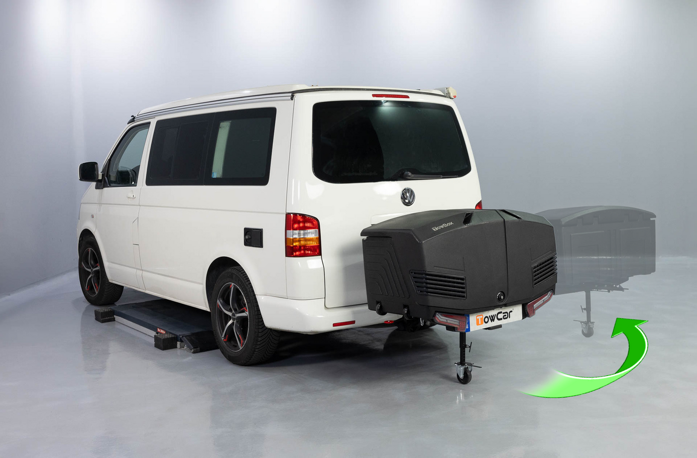 Box na hak Towbox Camper Urban Black | LED