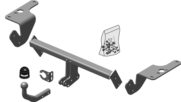 Hak holowniczy Brink Toyota Avensis (T27) Kombi 2009-2018