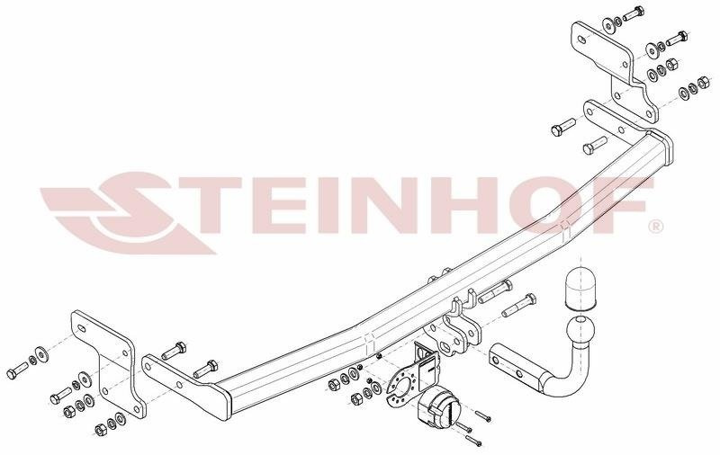 Hak holowniczy Steinhof Kia Rio IV Facelift 2020-