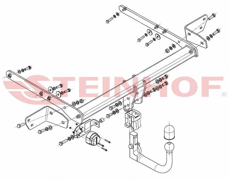 Hak holowniczy Steinhof Ford Mondeo Sedan 2014-