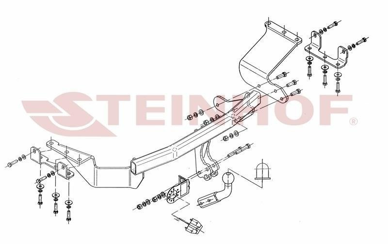 Hak holowniczy Steinhof Peugeot 4007 2007-2012