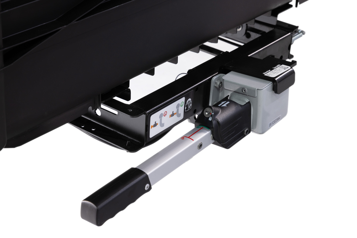 Box na hak 330l | Kufer Towbox Alpha Black LED