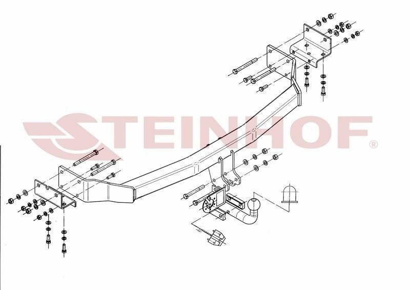 Hak holowniczy Steinhof Hyundai Santa Fe II (CM) 2006-2012