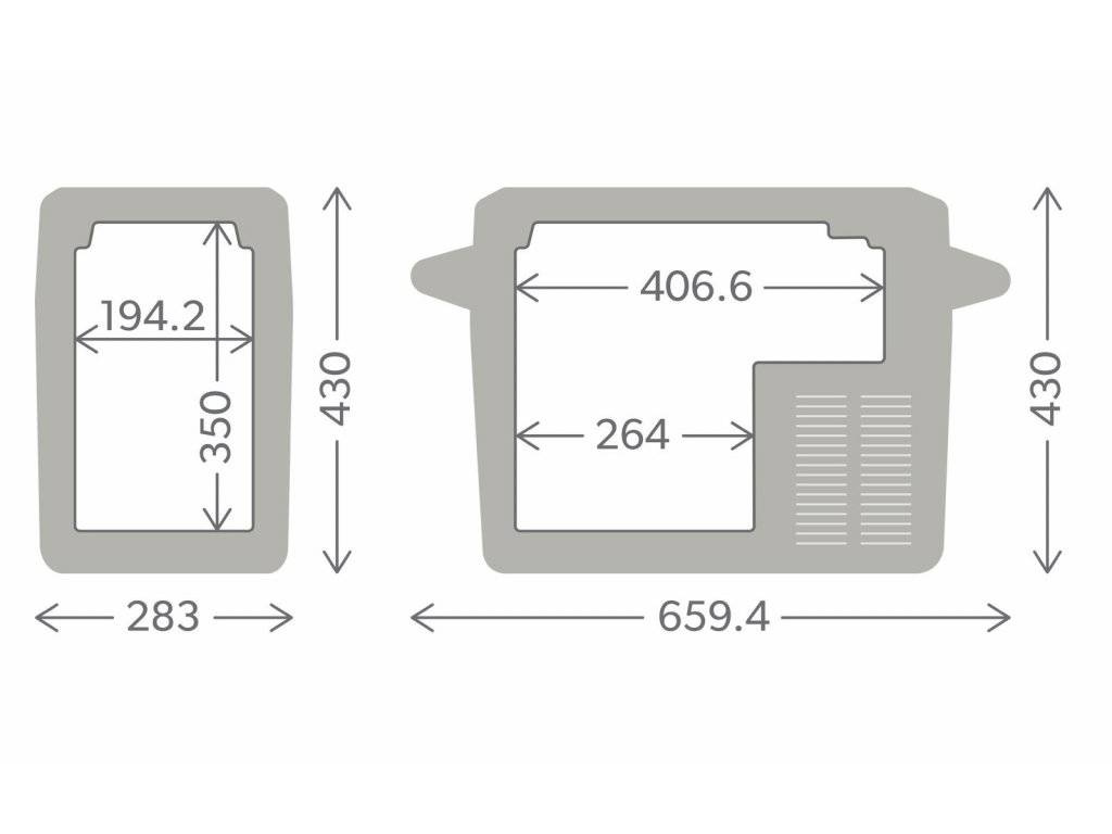 Lodówka kompresorowa Dometic CFF20, AC/DC 97000133104