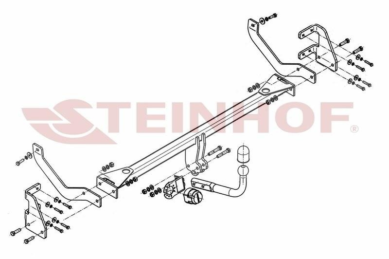 Hak holowniczy Steinhof Peugeot 508 I Sedan 2011-2014