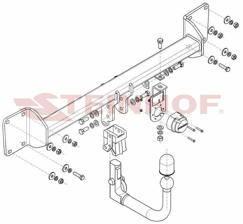 Hak holowniczy Steinhof Volvo S90 II 2016-