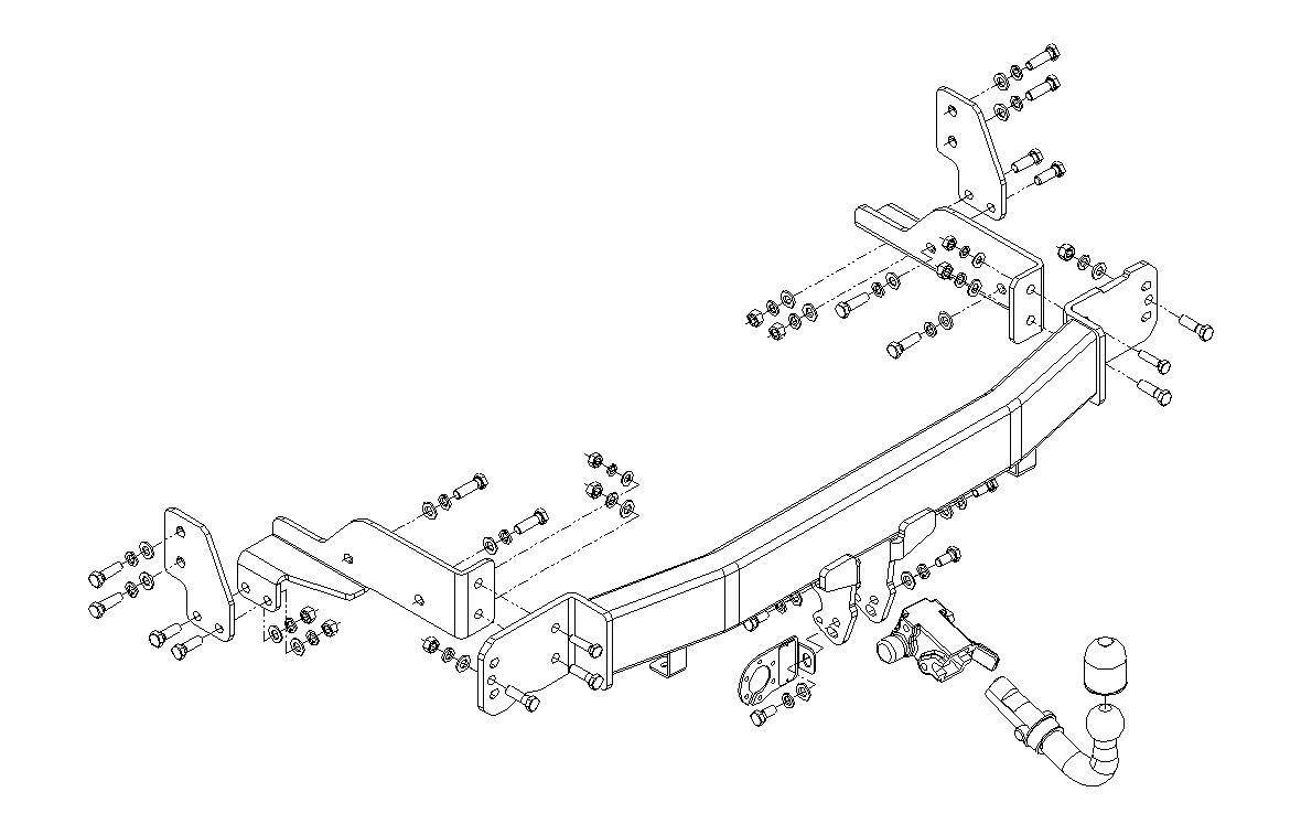 Hak holowniczy Autohak Kia Sorento HB 2006-2009